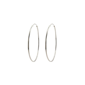 CLASSIC HOOP SILVER EARRING - 30MM