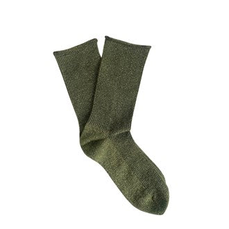 KLU GLITTER LUREX SOCKS - KHAKI