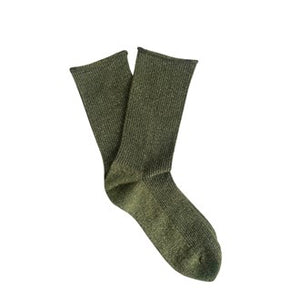 KLU GLITTER LUREX SOCKS - KHAKI