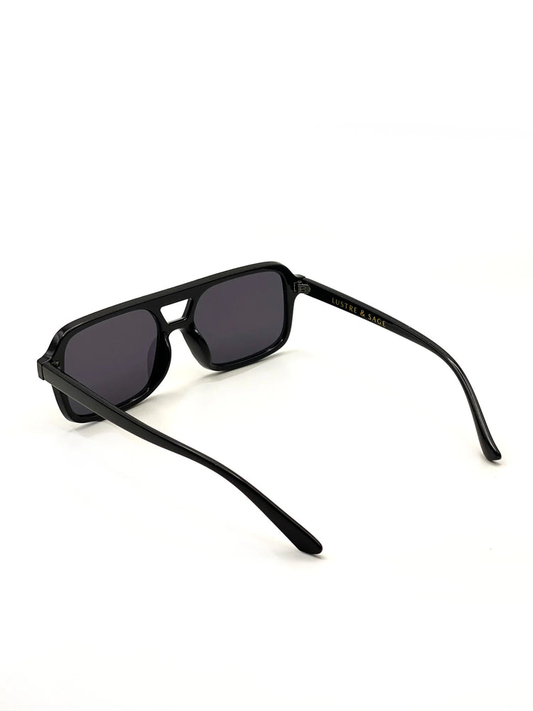 L&S AVIATOR BLACK SUNGLASSES