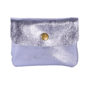 MAISON FANLI- COIN PURSE - METALLIC LILAC