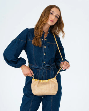 MONTY BAG - GOLD WEAVE