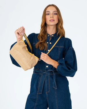 MONTY BAG - GOLD WEAVE