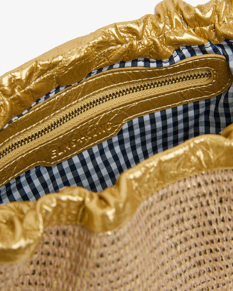 MONTY BAG - GOLD WEAVE