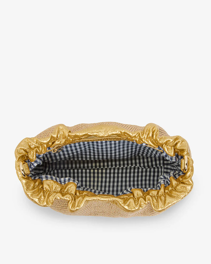 MONTY BAG - GOLD WEAVE