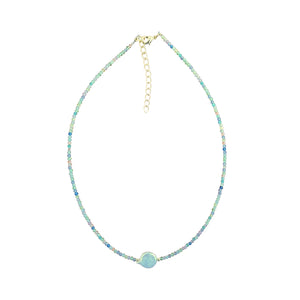 FRESHWATER PEARL & BEAD NECKLACE - MULTI
