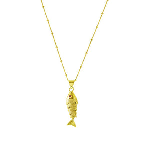 FISH GOLD NECKLACE