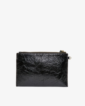NEW YORK COIN PURSE - CHARCOAL CRINKLE