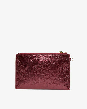 NEW YORK COIN PURSE - PLUM CRINKLE