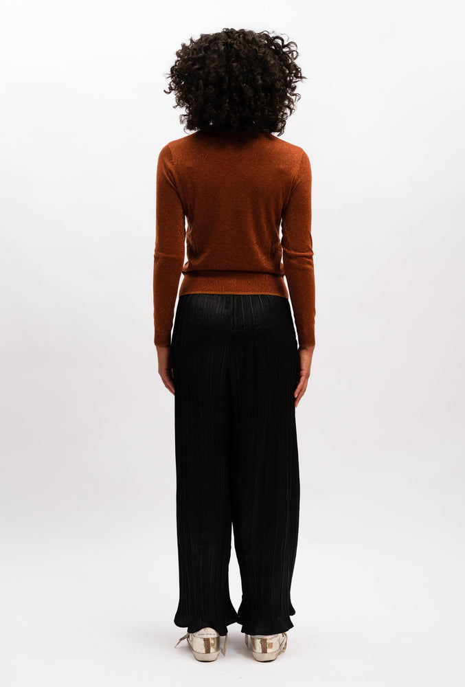 AVA LUREX KNIT BRONZE