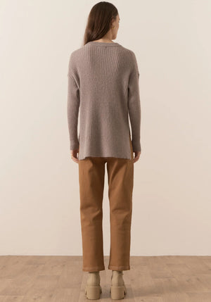FITCH RIBBED KNIT - DOVE