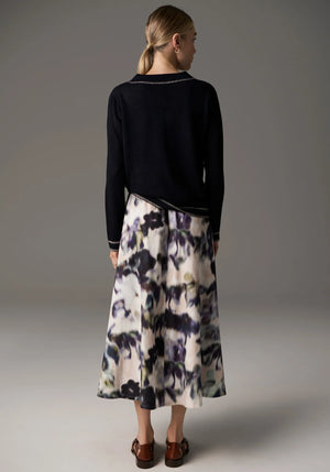BENNET LUREX POLO KNIT - INK