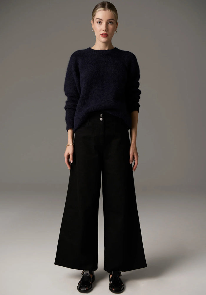 FINLEY CREW KNIT - INK