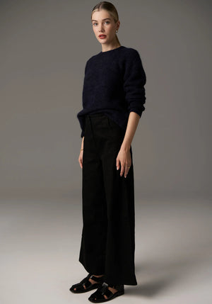 FINLEY CREW KNIT - INK