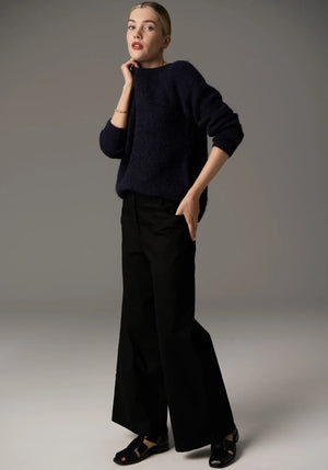 FINLEY CREW KNIT - INK