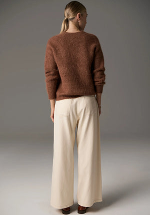 FINLEY CREW KNIT - RUST