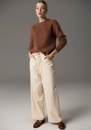 FINLEY CREW KNIT - RUST