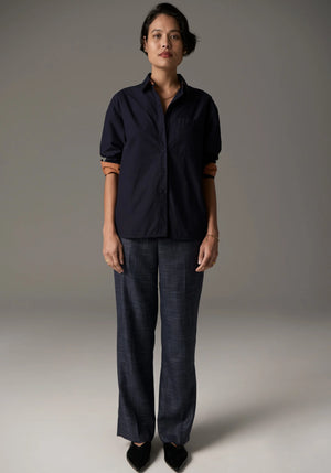 INDUS SHIRT - INK/TOFFEE