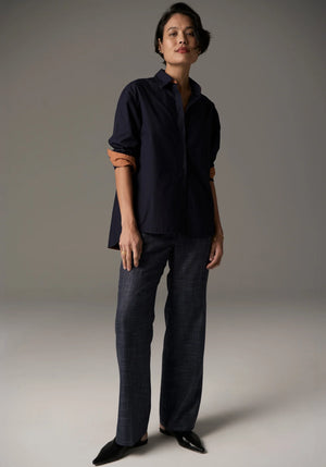 INDUS SHIRT - INK/TOFFEE
