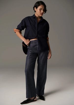 INDUS SHIRT - INK/TOFFEE