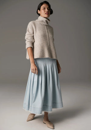 GROVE HIGH NECK KNIT - STONE