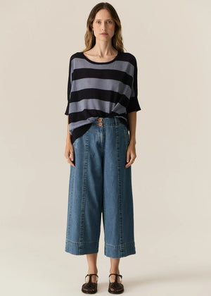 CARSEN CROP PANT - LIGHT WASH