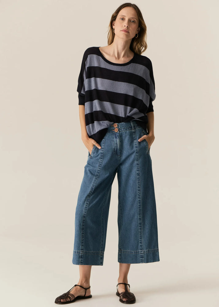CARSEN CROP PANT - LIGHT WASH