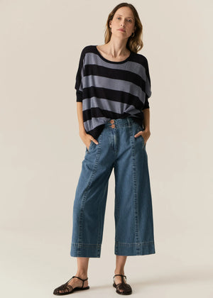 CARSEN CROP PANT - LIGHT WASH