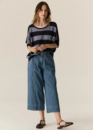 CARSEN CROP PANT - LIGHT WASH