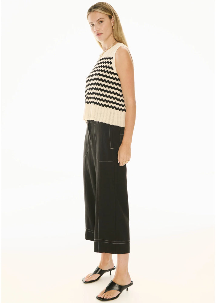 OSKAR CROP PANT - BLACk