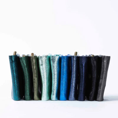 MAISON FANLI- COIN PURSE - METALLIC KHAKI