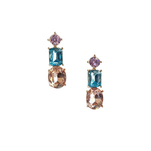 MARION EARRING - PINK & BLUE