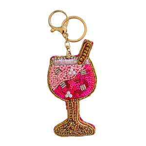 COCKTAIL KEY CHAIN - PINK