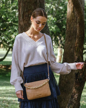 SAMANTHA  CROSSBODY - VINTAGE TAN