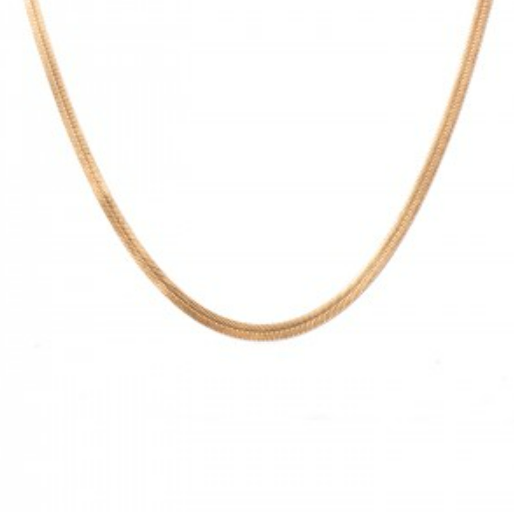 FLAT SNAKE GOLD NECKLACE