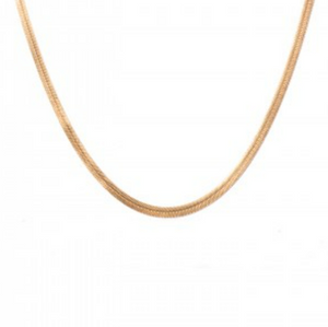 FLAT SNAKE GOLD NECKLACE