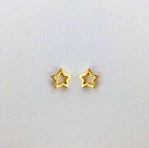 STAR STUD GOLD EARRINGS