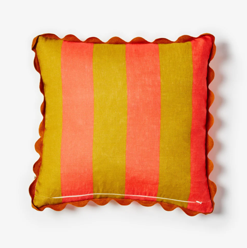 BIG STRIPE ORANGE CUSHION