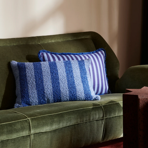 THIN STRIPE BLUE CUSHION