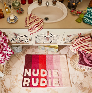 DARIEL NUDIE BATH MAT - SCARLET