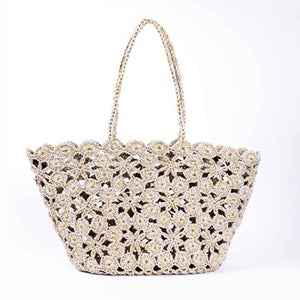 BOHEME - JANE CROCHET BAG - GOLD