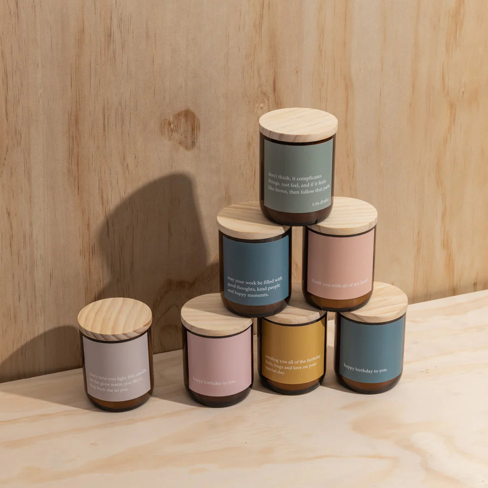 GOOD, KIND & HAPPY." SOY CANDLE 260G