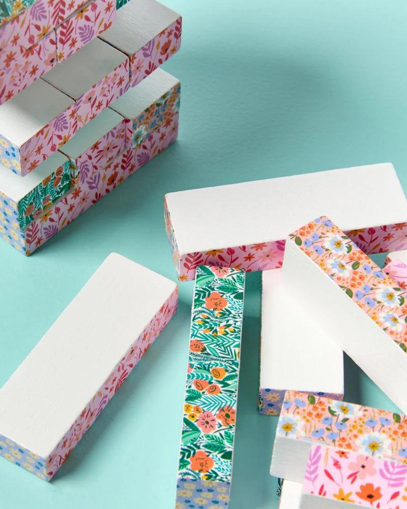 FLORAL TUMBLING TOWER