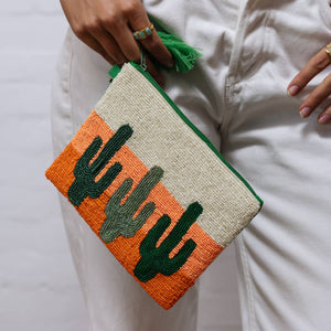 SUNSET CACTUS CLUTCH BAG