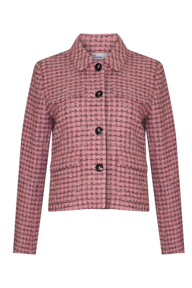 ADJOIN JACKET- ROSE BOUCLE