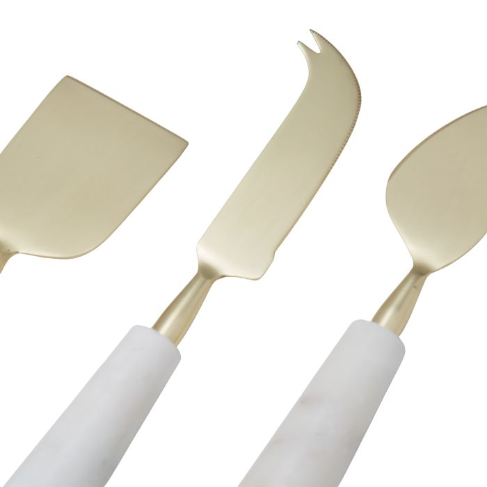 MARBLE CHEESE KNIFE SET OF 3