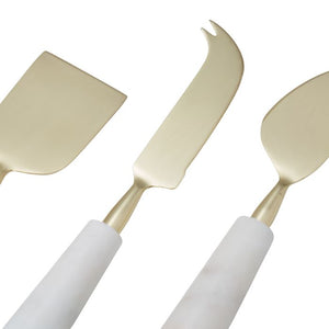 MARBLE CHEESE KNIFE SET OF 3