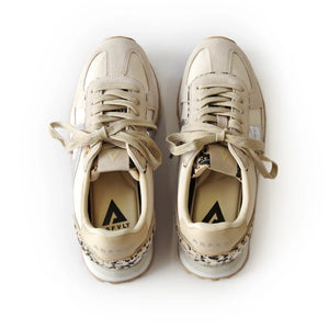 GATE MODEL SNEAKERS - GREY TAN SILVER PONY HAIR