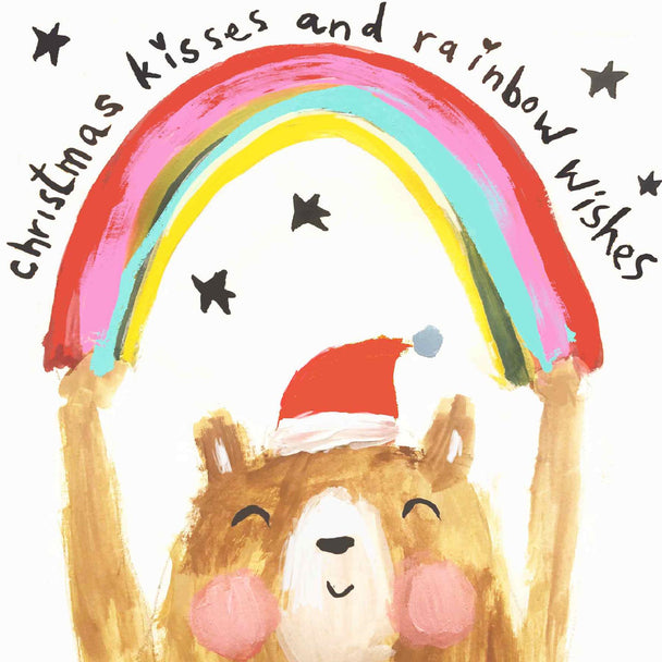RAINBOW KISSES & WISHES CARD
