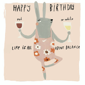HAPPY BIRTHDAY - ALL ABOUT BALANCE CARD